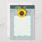 Invitation bleu turquoise solide (Devant)