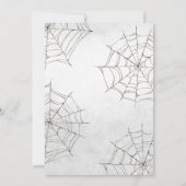 Invitation Bleu Un bébé brasse le Baby shower d'Halloween (Dos)