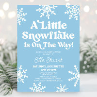 Bleu Un Petit Flocon De Neige Est En Route ! Baby