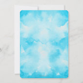 Invitation Bleu Voiture Ballons Baby shower Garçon (Dos)