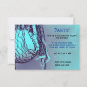 Invitation Bleu Volley Anniversaire (Devant)