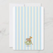 Invitation bleue bienvenue adorable (Dos)