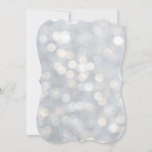 Invitation bleue de baby shower de lumières (Dos)