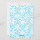 Invitation bleue de communion de garçons de (Dos)