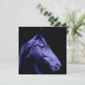 Invitation bleue de conception de cheval (Debout devant)