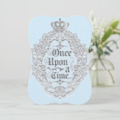 Invitation Bleue de Conte de Fée Vintage (Debout devant)