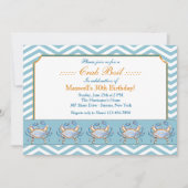 Invitation bleue de défilé de grippage (Devant)