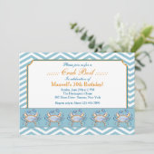 Invitation bleue de défilé de grippage (Debout devant)