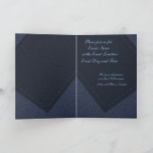 Invitation bleue de denim (Intérieur)