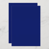 Invitation bleue de la Marine solide (Devant / Derrière)