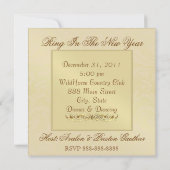 Invitation bleue de nouvelles années de masque de (Dos)