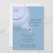 Invitation bleue de thé (Devant)
