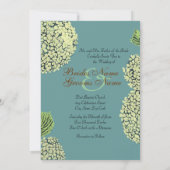 Invitation bleue d'hortensia (Dos)