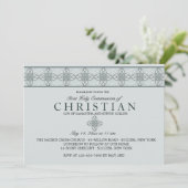 Invitation bleue du jour de la communion (Debout devant)