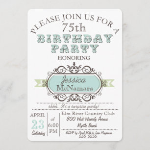 Invitation bleue et blanche élégante de fantaisie