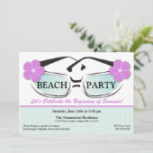 Invitation bleue et pourpre fraîche de lunettes de (Debout devant)