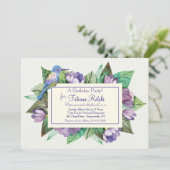 Invitation Bleue Lavande (Debout devant)