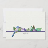 Invitation Bleue Lavande (Dos)