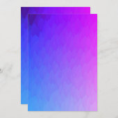 Invitation bleue rose pourpre de flamme d'ombre (Devant / Derrière)