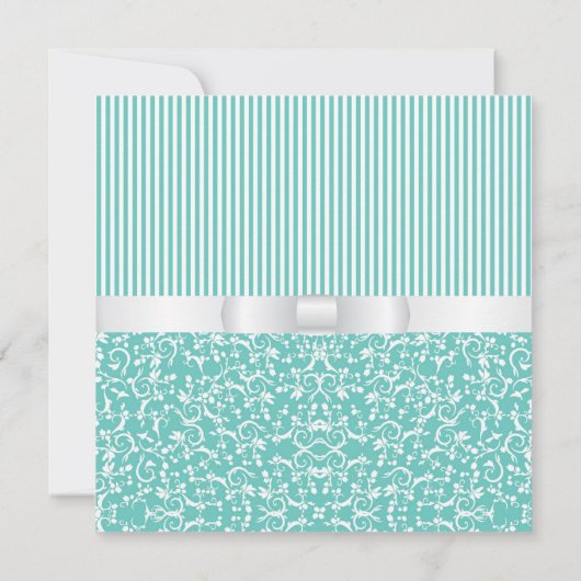 Invitation Bleue Tiffany (Dos)