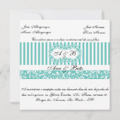 Invitation Bleue Tiffany (Devant)