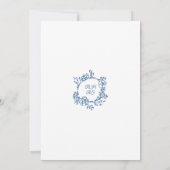 Invitation Bleue Toile de Jouy 05 (Dos)