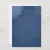 Invitation Bleus bohème et Fête des mariées bleue verte (Dos)