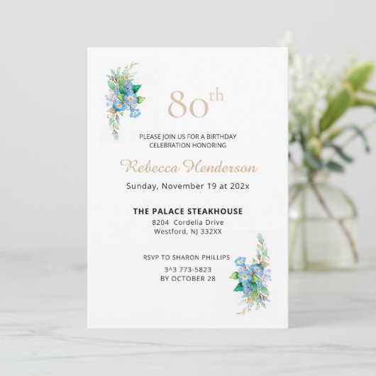 Invitation Bleus Célestes (Debout devant)