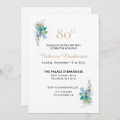 Invitation Bleus Célestes (Devant / Derrière)