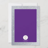 Invitation Bling it On Silver Sparkles Purple Sweet 16 (Dos)