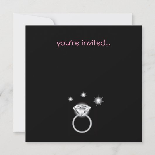 Invitation Bling Ring Pink (Dos)