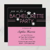Invitation Bling Ring Pink Bachelortie 2 (Devant / Derrière)