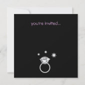 Invitation Bling Ring Purple (Dos)