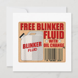 Invitation Blinker Fluid Idiot Gag chemise cadeau pour Mechan