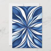 Invitation Bliss Bleu Fête des mariées Florale bio (Dos)