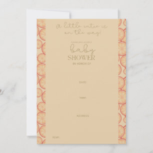 Invitation Bliss d'agrumes doux : Un nouveau début frais