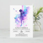 Invitation Bliss d'anniversaire de papillon en ligne (Debout devant)