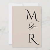 Invitation Bliss de Bourgogne : Elégant Motif floral en Win (Dos)