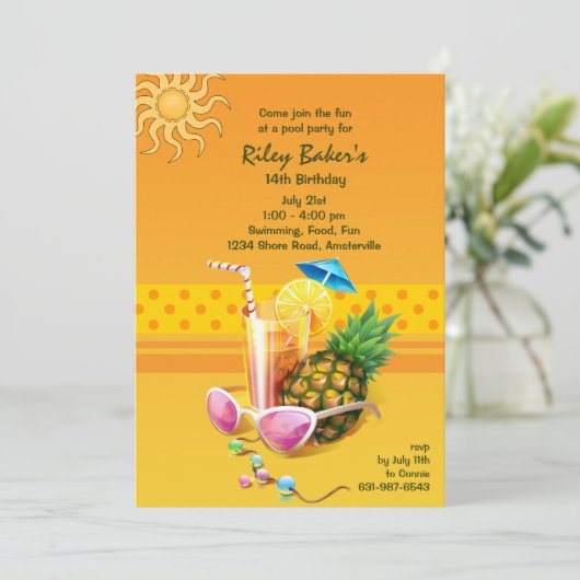 Invitation Bliss d'été (Debout devant)