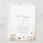 Invitation Blissant Boho Fleur sauvage Elopement Réception (Devant)