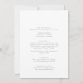Invitation Blissful Boho Wildflower Front & Back Wedding (Dos)