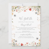 Invitation Blissful Boho Wildflower We Still Do Vow Renewal (Devant)
