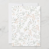 Invitation Blissful Bounty Botanique Mariage (Dos)