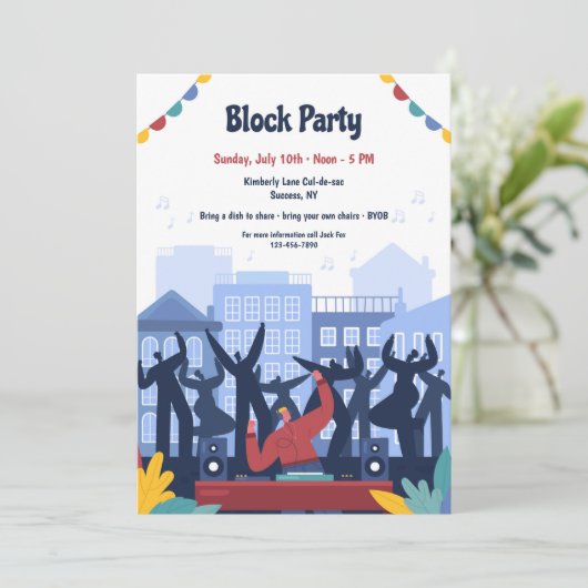 Invitation Bloc (Debout devant)