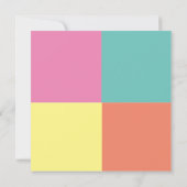 Invitation Bloc de couleur moderne GRAD Open House (Dos)