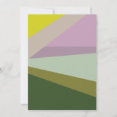 Invitation Bloc de couleur moderne Purple Green Graduation Pa (Dos)