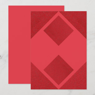 Invitation Bloc Diamant Rouge Tomate – Personnalis