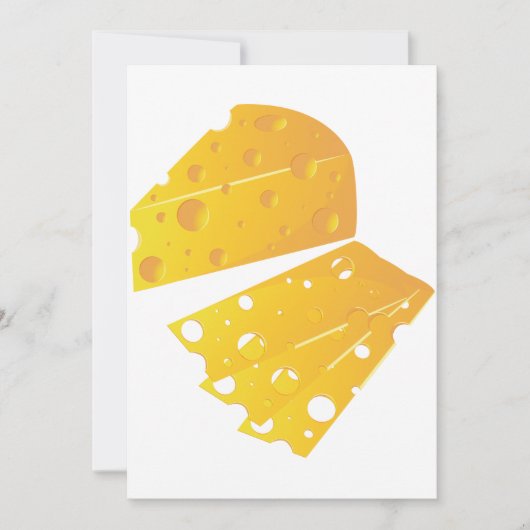Invitation Bloc D'Invitations De Fromage (Devant)