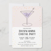 Invitation Bloc rose vif Accueil Réchauffement Cocktail Party (Devant)