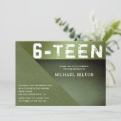 Invitation Blocage de couleur de la rancune verte sweet sixte (Debout devant)